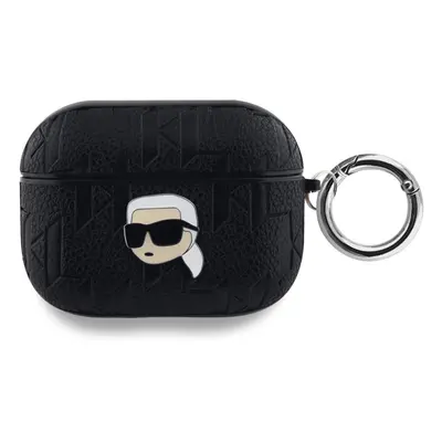 Karl Lagerfeld Embossed Karl Head - AirPods Pro tok - Fekete