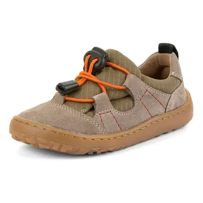 Froddo gyerek barefoot bőr tornacipő TREKK OLIVE G3130293-3 | egész évben hordható gyerekcipő húzható gumipánttal | rugalmas, ex