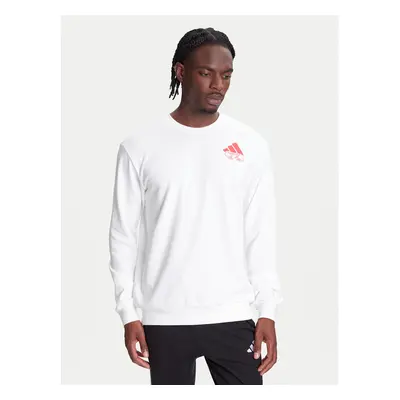 Adidas Pulóver Food Noodle Graphic JW4347 Fehér Regular Fit