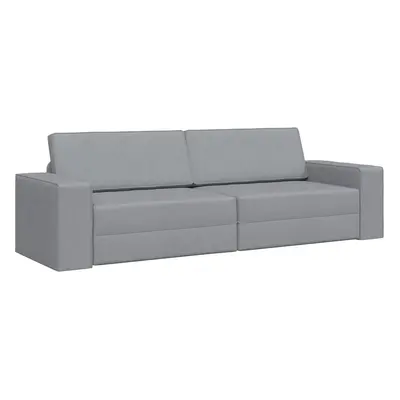 vidaXL Kanapéágy Világosszürke 245 x 78 x 77 cm szövet