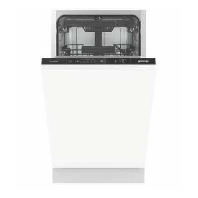 Gorenje GV561D10 Beépíthető mosogatógép, 11 teríték,9 L,7 prog.,45 dB,D,Felső evőeszk.,45 cm,Digit.kijelző, Autom.ajtónyit.