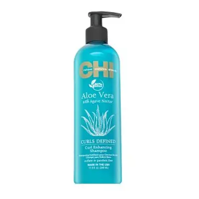 CHI Aloe Vera Curls Defined Curl Enhancing Shampoo tápláló sampon göndör hajra 340 ml