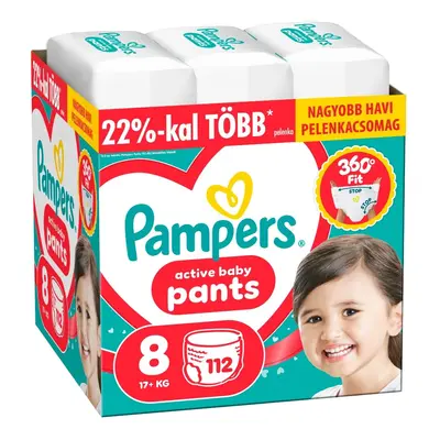 Pampers Active Baby Bugyipelenka 17kg+ XL 8 (112db)