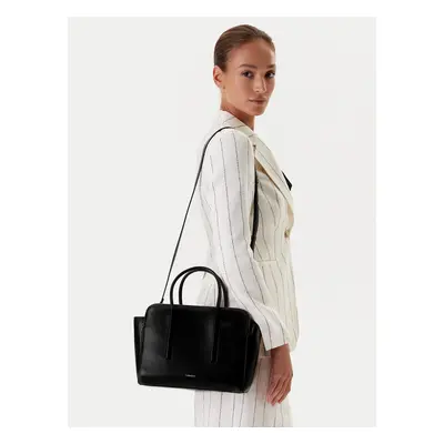 Calvin Klein Táska Carryall Mini Leather Tote Bag LV04F3034G Fekete