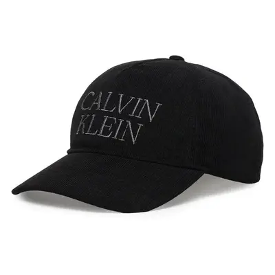 Calvin Klein Baseball sapka Corduroy Graphic 5 Panel Cap LV04D5064G Fekete