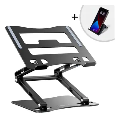 Laptop állvány, tablet Wozinsky WRS-CPY75DSB alumínium Ajándék!