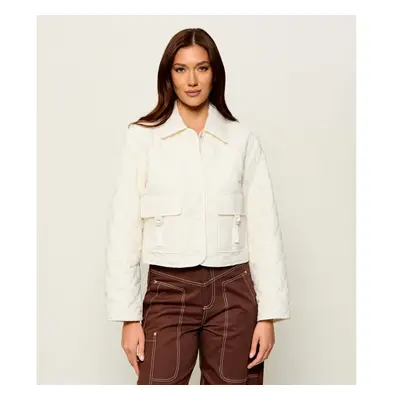 Guess Átmeneti kabát W6GL38 W2342 Fehér Regular Fit