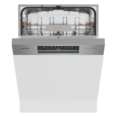 Gorenje GI672B90X Beépíthető mosogatógép, 14 teríték,8.9 L,7 prog.,42 dB,E, Alsó kosaras.,60 cm,Digit.kijelző, Autom.ajtónyitás