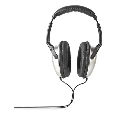 Over-Ear vezetékes fejhallgató | Kábel hossz: 6.00 m | Hangerő szabályozás | Ezüst / Fekete