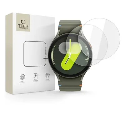 Tech-Protect Glass Fit+ Samsung Galaxy Watch 4 / 5 / 6 / 7 (44mm) kijelzővédő üvegfólia, átlátszó (2db)