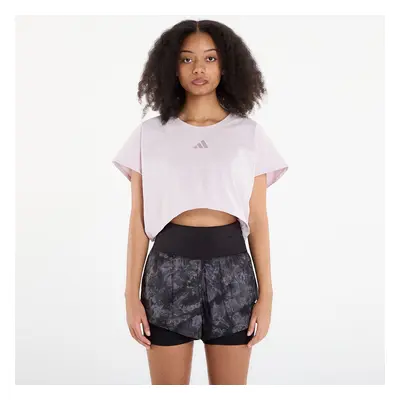 Póló adidas Primelift Workout Cropped Boxy 3-Stripes Tank Ice Purple M