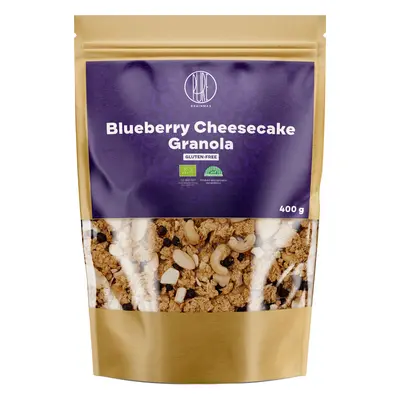 BrainMax Pure Blueberry Cheesecake Granola, áfonya és fehércsokoládé, Bio,