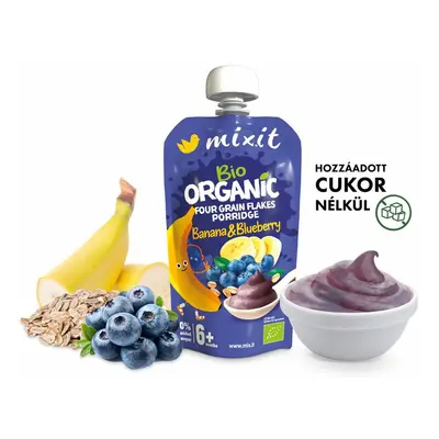 BIO Mixit gyümölcspüré - Banán és áfonya