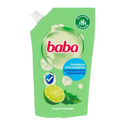 BABA antibakteriális, zöldcitromos folyékony szappan utántöltő, 500 ml