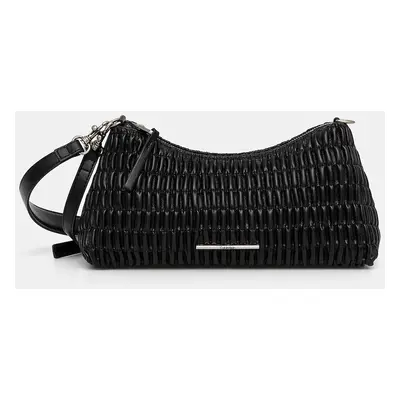 Calvin Klein Jeans Táska Ruched Layla Shoulder Bag LV04K3088G Fekete