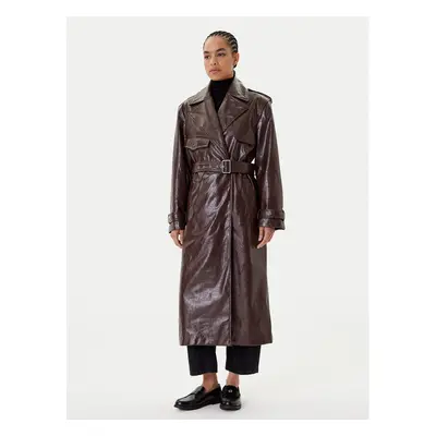 HUGO Átmeneti kabát Malitte-1 50542286 Barna Relaxed Fit