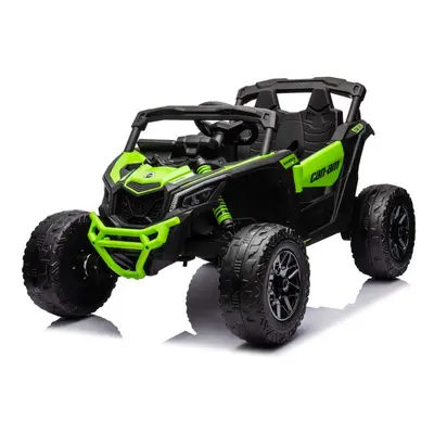 Elektromos autó Buggy Maverick Can-Am 4x200W 24V LCD MP4 zöldre festve
