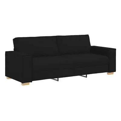 vidaXL 3 személyes, fekete szövetkanapé 220x78x84 cm