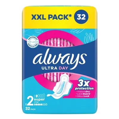 Always Tisztasági betétek Ultra Day Super Quatro 32 db