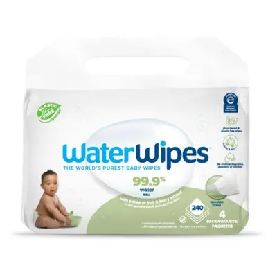 WaterWipes Baby Wipes Soapberry 4 Pack finom nedves törlőkendők gyermekeknek 4x60 db