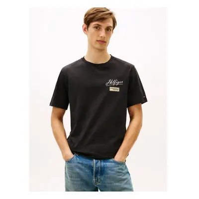 Tommy Hilfiger Póló Modern Ath Graphic MW0MW41471 Fekete Regular Fit