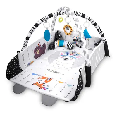 Ricokids 3in1 állatos Játszószőnyeg játékhíddal és párnával - Fek...