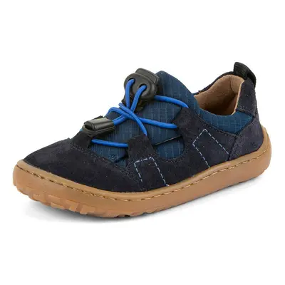 Froddo gyerek barefoot bőr tornacipő TREKK DARK BLUE G3130293 | egész éves gyerekcipő gumis összehúzással | rugalmas, extra tapa