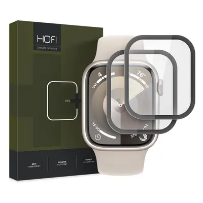 Hofi Pro+ edzett üveg, Apple Watch 7 / 8 / 9 (41 mm), fekete, 2 db
