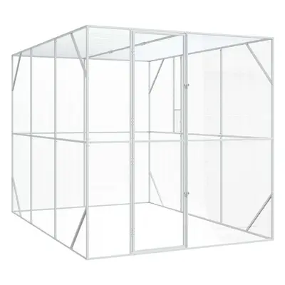 vidaXL Madár kalitka Antracit 210 x 304 x 213 cm Horganyzott acél