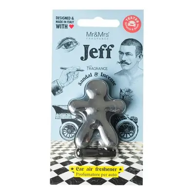 Mr&Mrs Fragrance Jeff Chrome Car Air Freshener Sandal & Incense