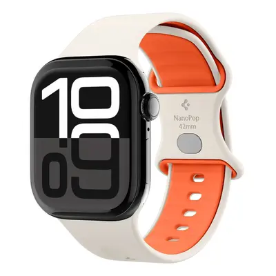 Apple Watch 4-6, SE, SE (2022), SE (2025) (38 / 40 mm) / Watch 7-9 (41 mm) / Watch 10-11 (42 mm), szilikon pótszíj, állítható, S
