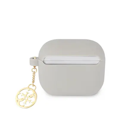 Guess AirPods 3 tok szürke/szürke szilikon Charm 4G kollekció