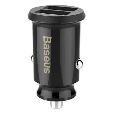 Baseus CCALL-ML01 Gabona autós töltő 15.5W 2x USB Fekete