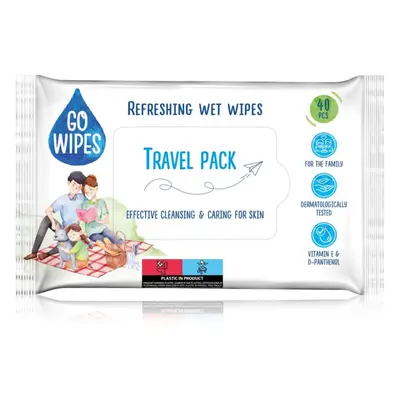 GoWipes Refreshing nedves tisztító törlőkendők kézre 40 db