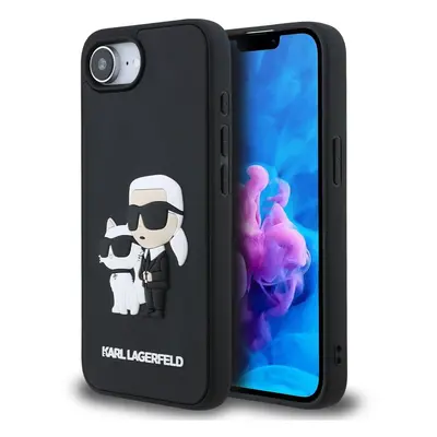 KARL LAGERFELD 3D KARL AND CHOUPETTE Tok Apple iPhone 16e / iPhone 17e BLACK