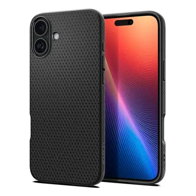 Tok Apple iPhone 16 készülékhez, vékony fekete hátlap