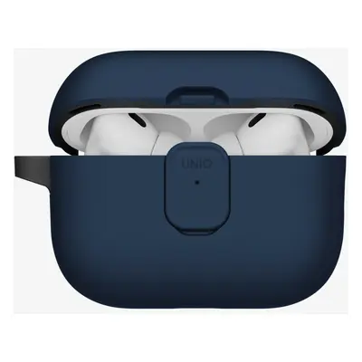 Uniq Clyde Apple AirPods Pro 3 tok karabinerrel, kék-szürke