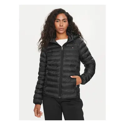 Tommy Hilfiger Átmeneti kabát Global Stripe WW0WW42046 Fekete Regular Fit