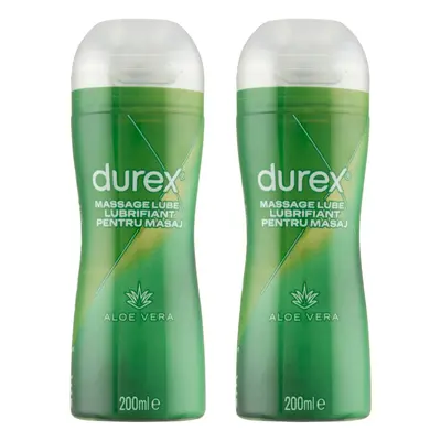 Durex 2in1 masszázsolaj - Aloe Vera (200 ml)