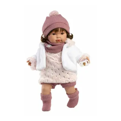 Llorens 42162 Carla - élethű baba hangokkal és puha szövet testtel - 42 cm