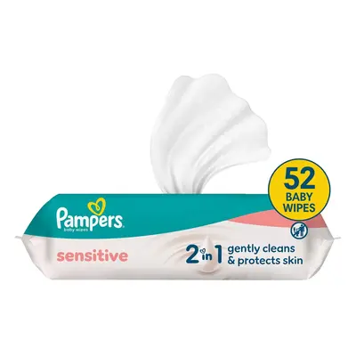 Pampers Sensitive Baby Nedves Törlőkendő, 4x52 db, 208 db