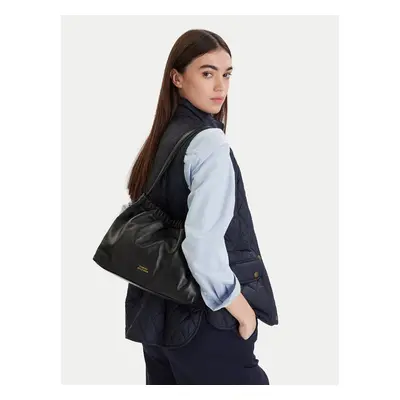 Tommy Hilfiger Táska Soft Leather Shoulder Bag AW0AW18307 Fekete