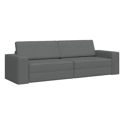 vidaXL Kanapéágy Sötétszürke 245 x 78 x 77 cm szövet