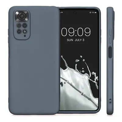 Xiaomi Redmi 13C 4G / Poco C65, Szilikon tok, mikrofiber plüss belső, csillogó hátlap, Metallic Case, szürke
