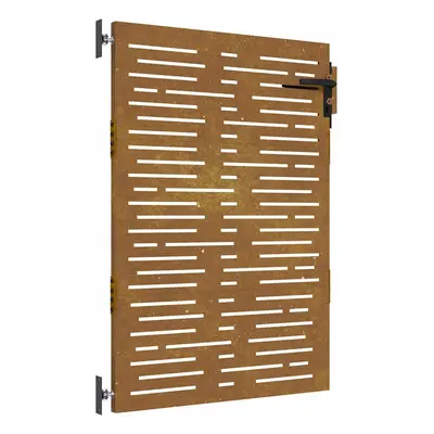 vidaXL négyszögmintás corten acél kerti kapu 85 x 125 cm