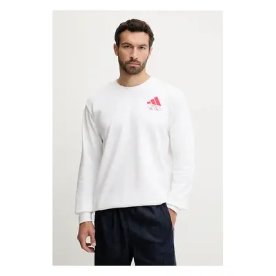 Adidas Pulóver Food Noodle Graphic JW4347 Fehér Regular Fit