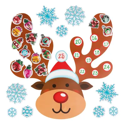Karácsonyi öntapadós falmatrica – adventi kalendárium
