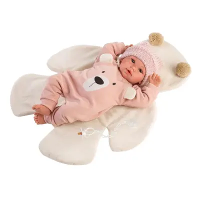 Llorens 63644 NEW BORN - valósághű baba baba hangokkal és puha szövettesttel - 36