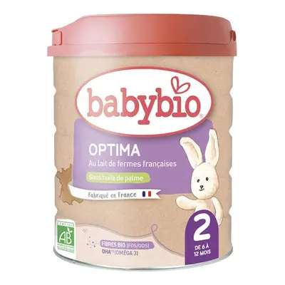 BabyBio Optima 2 Tehéntej alapú anyatej-kiegészítő tápszer 6 hónapos kortól