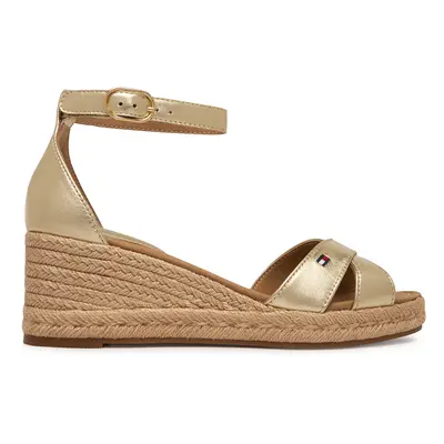 Tommy Hilfiger Espadrilles Metalic Crossover Strap FW0FW09333 Arany